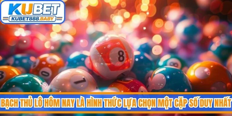 Bạch thủ lô hôm nay là hình thức lựa chọn một cặp số duy nhất để chơi