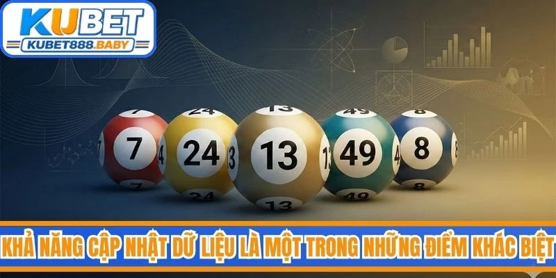 Khả năng cập nhật dữ liệu là một trong những điểm khác biệt của xổ số Kubet