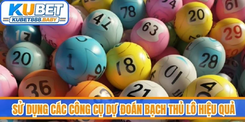  Sử dụng các công cụ dự đoán bạch thủ lô hiệu quả