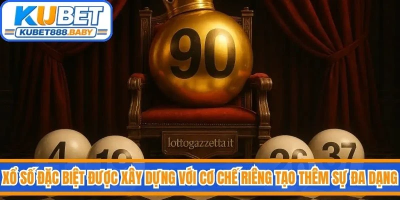 Xổ số đặc biệt được xây dựng với cơ chế riêng tạo thêm sự đa dạng